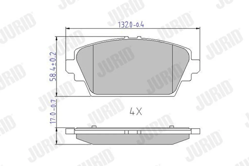 Plaquettes de frein avant pour Nissan Almera Tino V10 usage quotidien