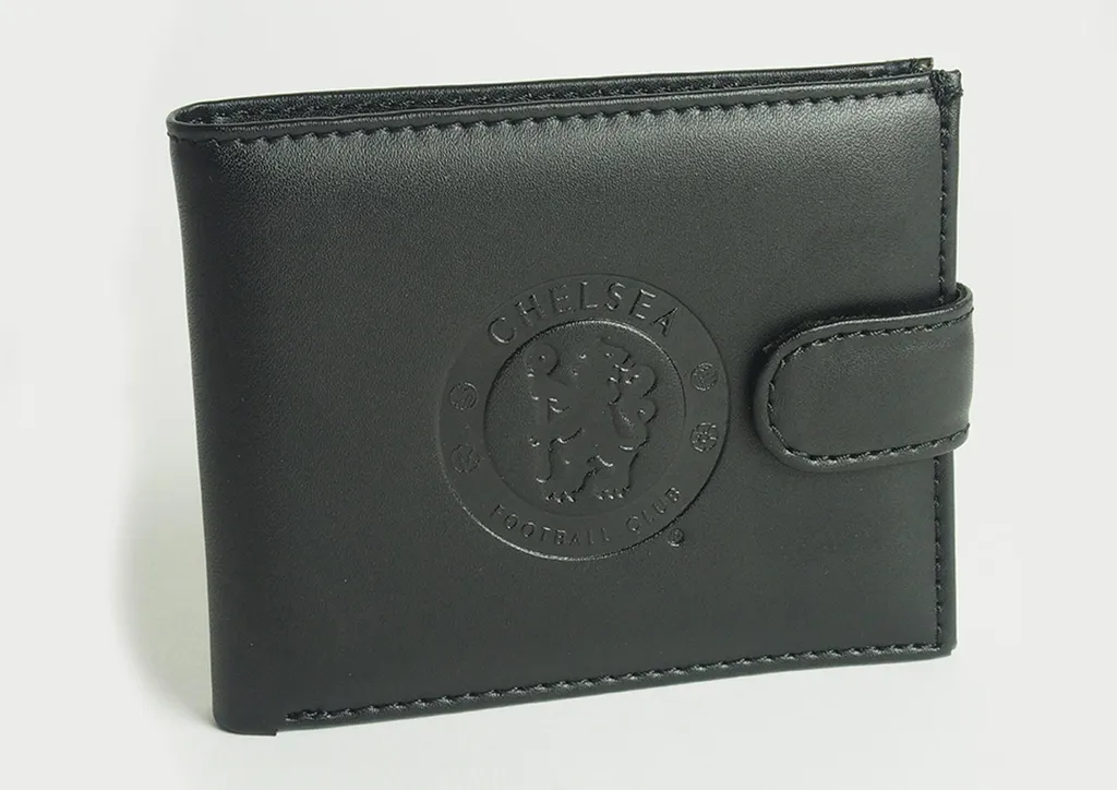 Porte-monnaie en cuir Team Merchandise - Collection Officielle Noire