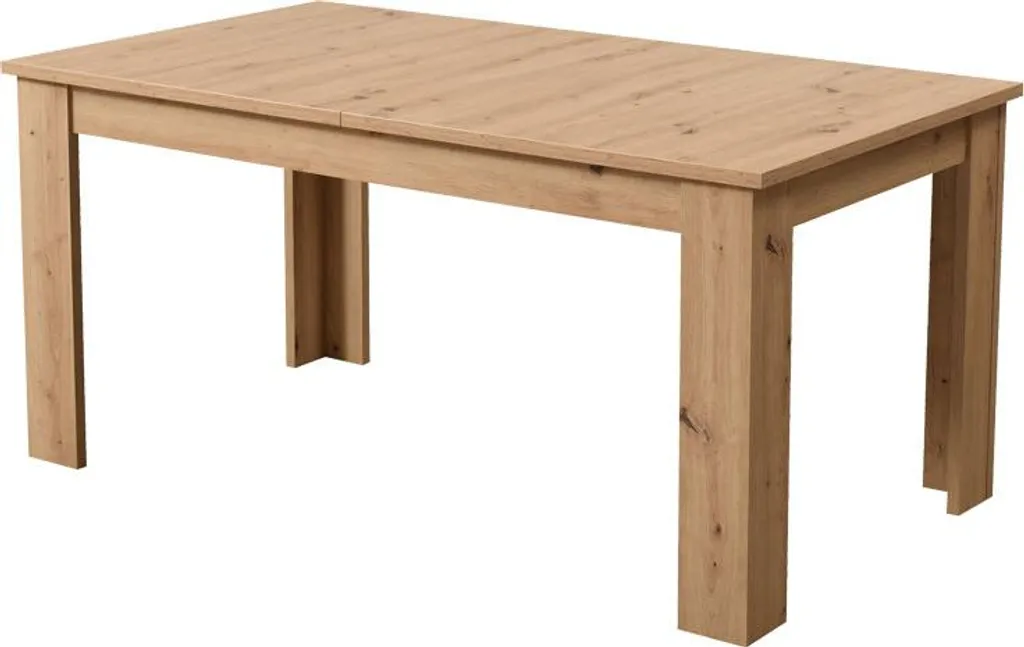 Grande table de salle à manger extensible en bois foncé 160/200cm