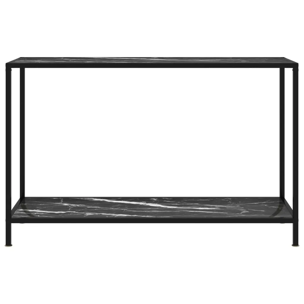Consolle Vetro Nero 120 cm | Mobile Ingresso Salvaspazio Moderno