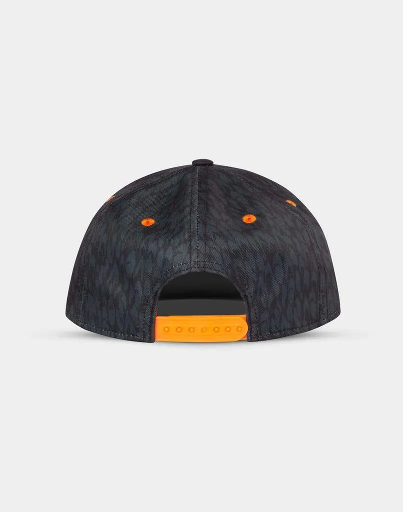 Regalo Idea: Cappellino Naruto Konoha Snapback Nero Arancio - 5