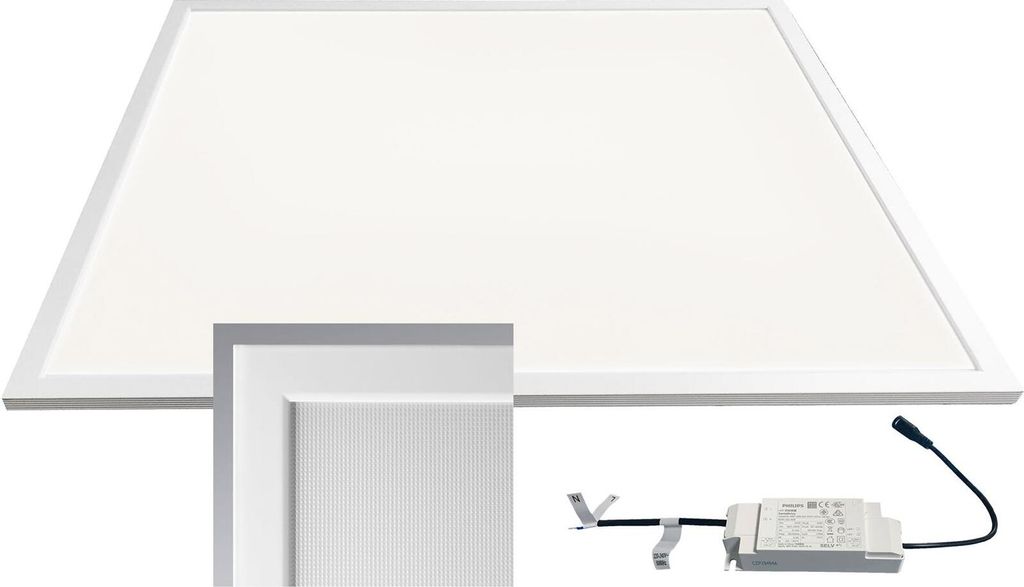 ChiliTec 23223 LED Licht-Panel "CTP-62 Office" neutralw 62x62cm, 4000K, 40W, 4000lm, UGR≤16