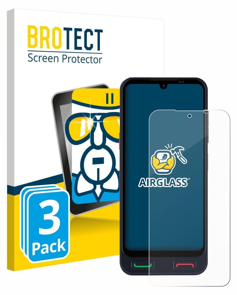 3x BROTECT Schutzglas für SPC Zeus 2 Pro Schutzfolie Panzer Folie Glas Display Schutz klar
