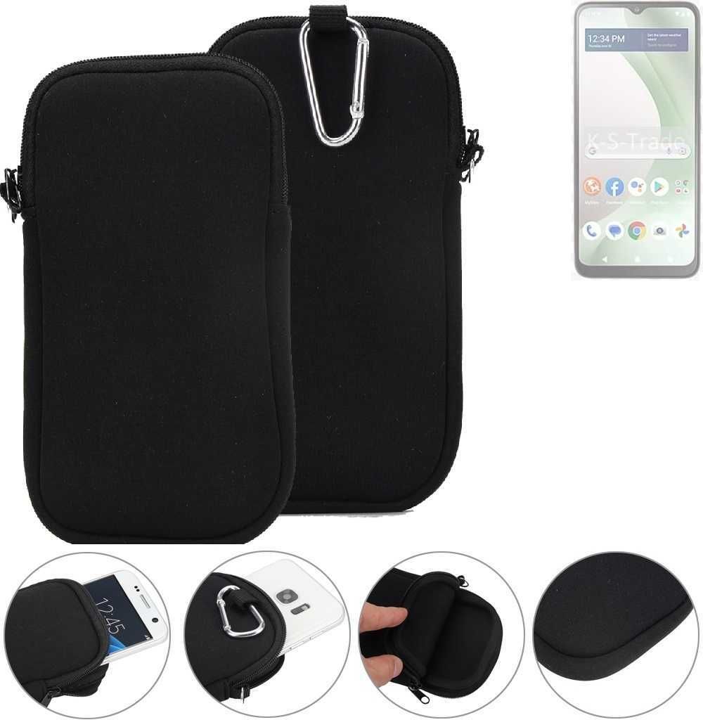 K-S-Trade Neopren-Hülle Handyhülle kompatibel mit BLU View 5 Pro Schutzhülle Neoprenhülle Sleeve Schutz-Hülle Gürtel Tasche Case Holster