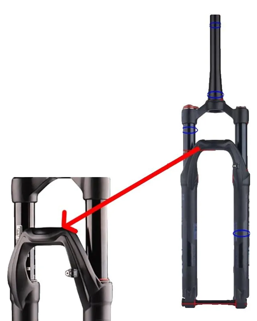 Fourche VTT 27,5 Boost Magnésium Suspension Hydraulique Gaz 120mm