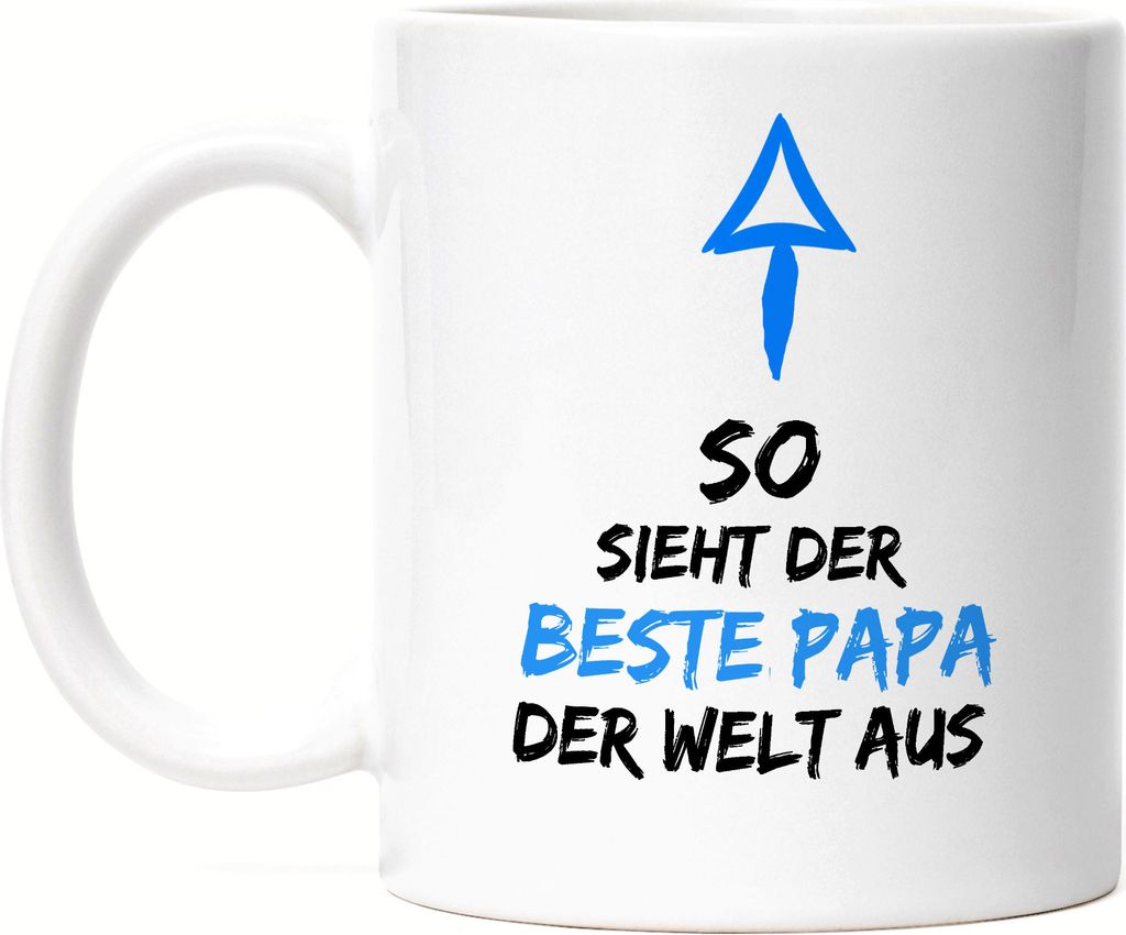 So Sieht Der Beste Papa Der Welt Aus Tasse Süßes Motiv Als Vatertagsgeschenk Bester Vater