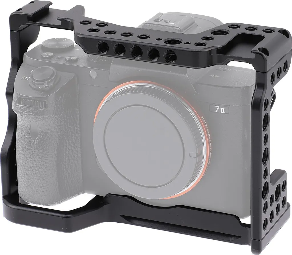 Cage de Vlog pour Sony A7M3 avec Support Micro et Fixation Moniteur