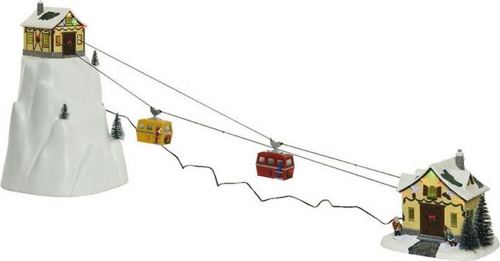 Kerstdecoratie "Snowy Adventures" met LED-verlichting, Productafbeelding 