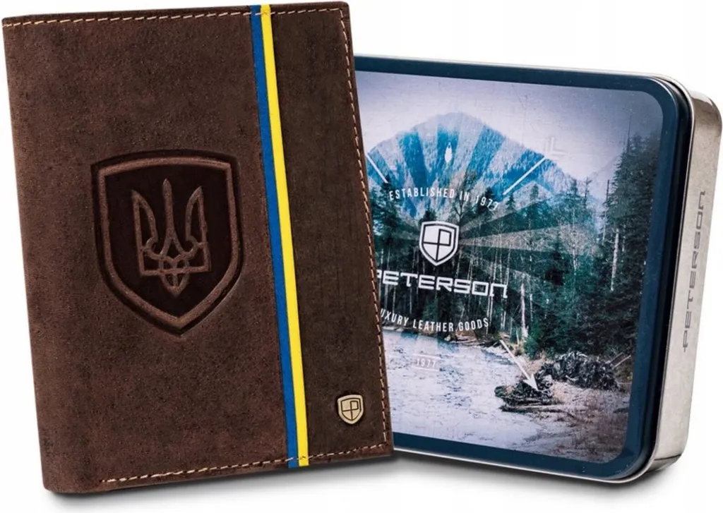 Portafoglio da uomo in pelle senza chiusura con RFID - Peterson