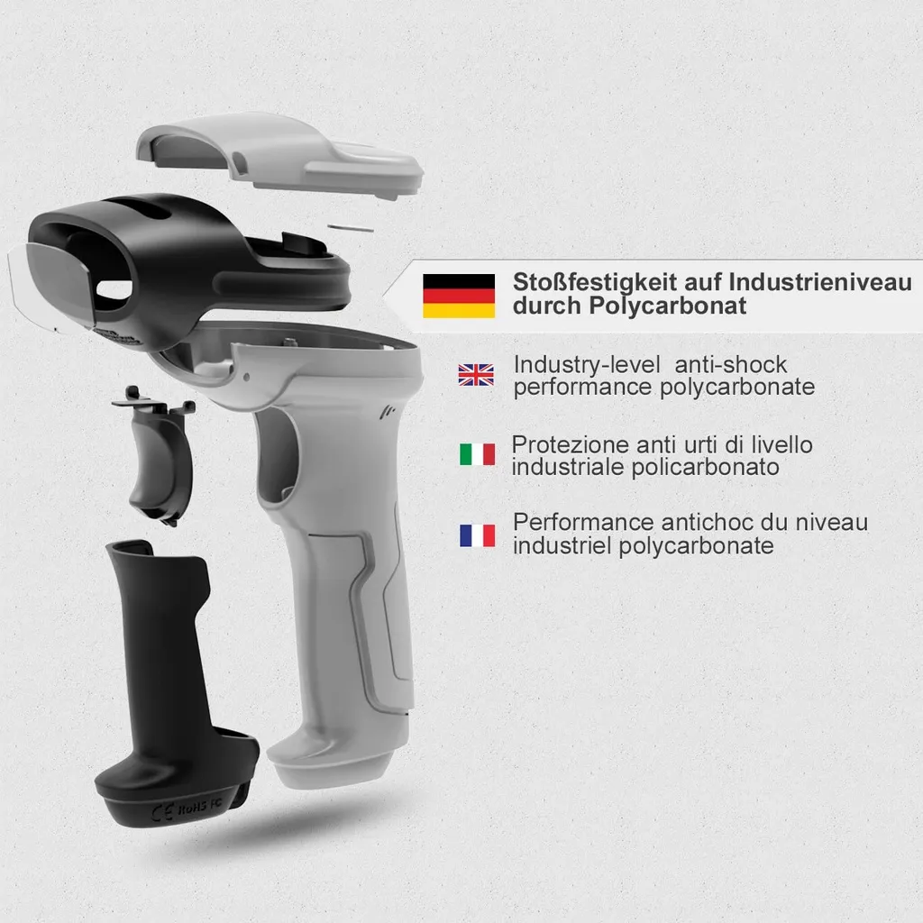 Lecteur Code Barre Inateck BCST-70 Gris - Douchette QR Code Sans Fil - 6