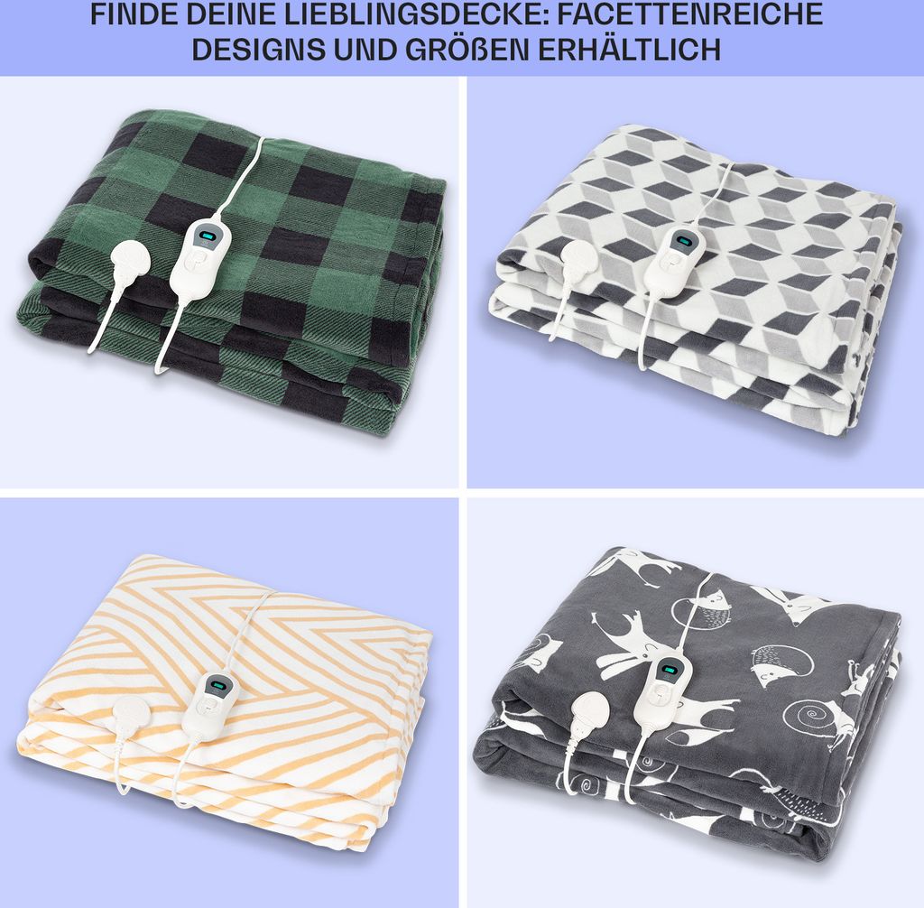 Klarstein XXL Wärmedecke, 120W Heizdecke mit Produktbild 7