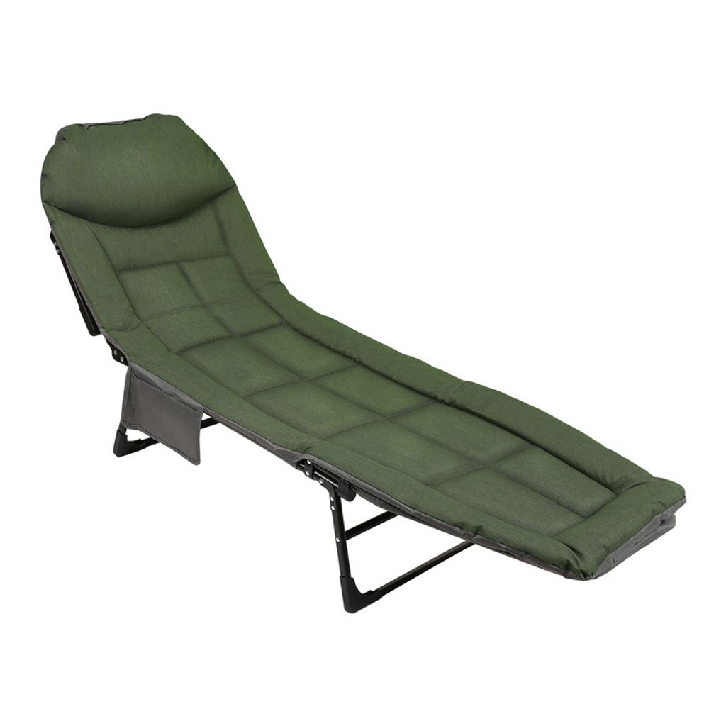 TolleTour Karpfenliege Campingliege Campingbett Fishing Angelliege Bedchair 200x64x32cm