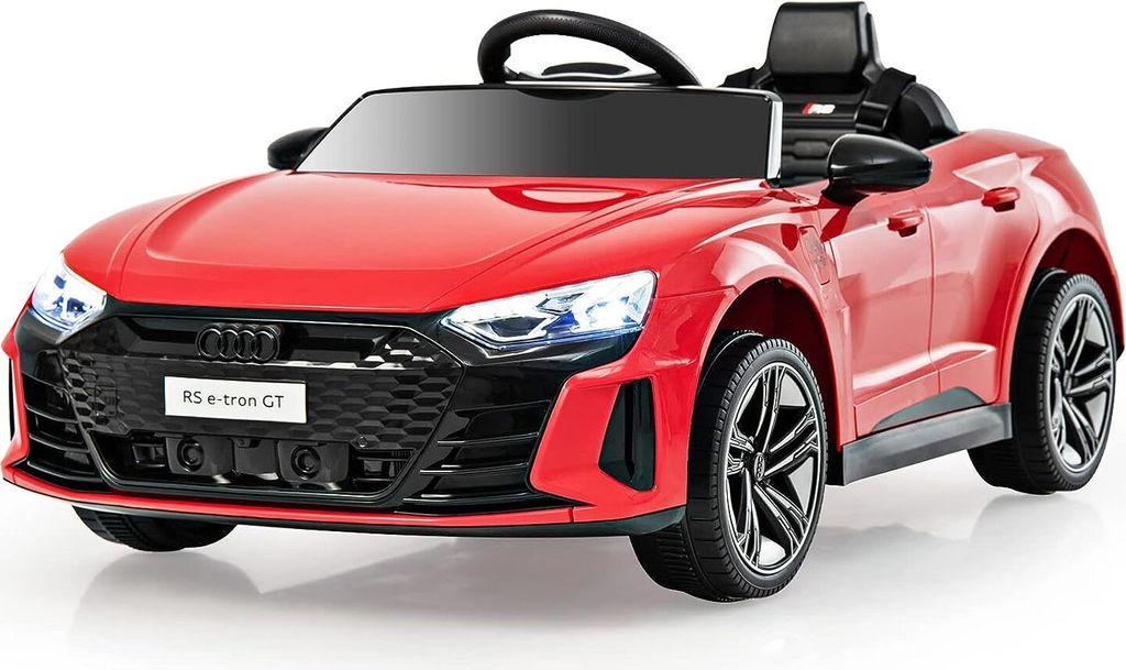 12V Kinder Elektroauto Audi RS, Kinderauto mit 2,4G Fernbedienung & Musik & Scheinwerfer, Kinderfahrzeug Elektrofahrzeug 3-5 km/h für Kinder ab 3 ...