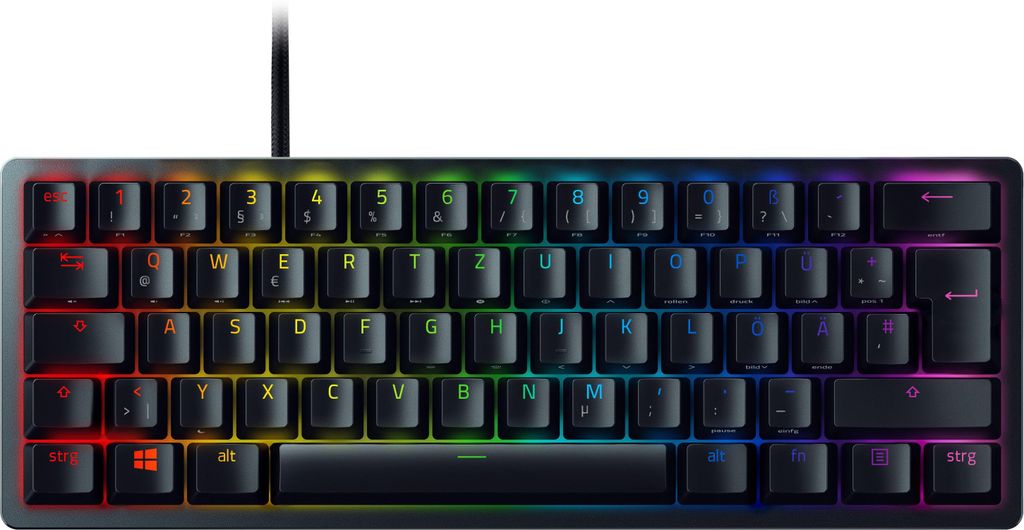 Razer Huntsman Mini Klickend optischer Switch Lila, Produktbild 