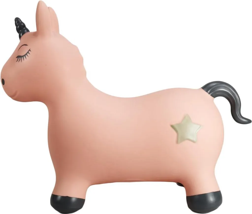 Licorne Gonflable Luna Jouet Sauteur Robuste avec Pompe de Gonflage