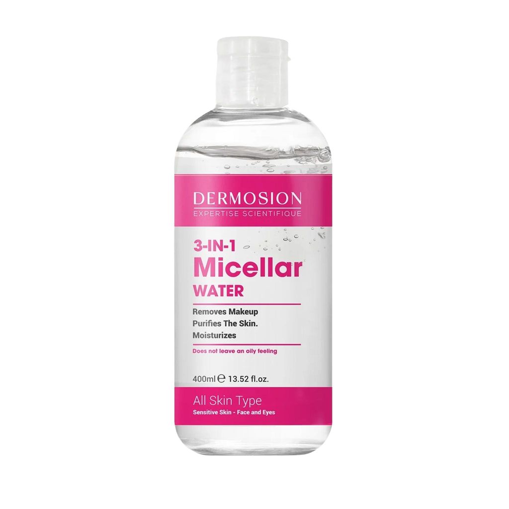 Dermosion 3-in-1 Mizellenwasser 400 ml für Gesicht und Produktbild 