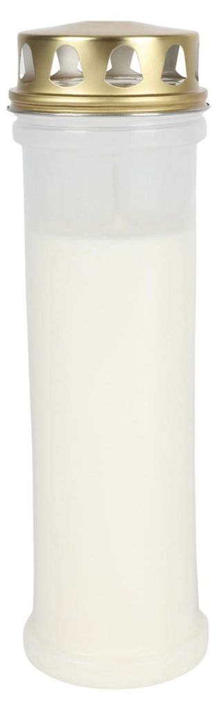 XL Grablicht weiß Grabkerze Ewiglicht Tagebrenner Produktbild 