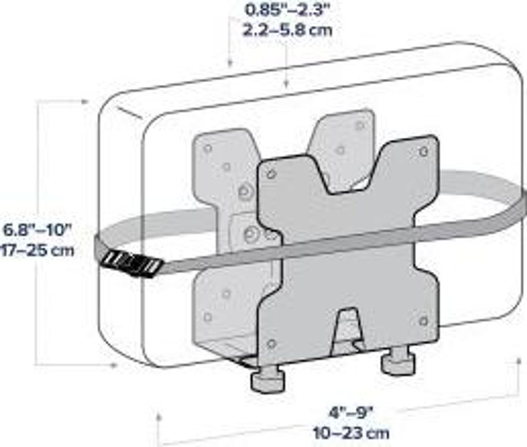 Ergotron Wandhalterung für Mini-PC, Computer, Thin Client, Mac mini, Peripheriegerät, PC, Montagearm - Weiß - Vertikal - max. 2,70 kg Traglast -...