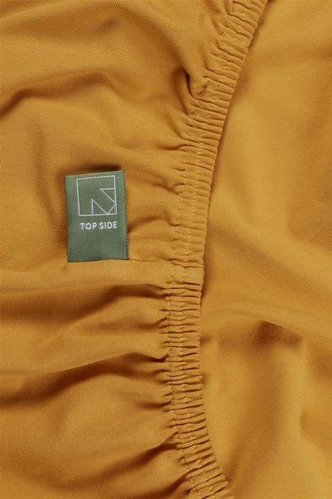 Beddinghouse Dutch Design Topperspannbetlaken für 25cm Matratzenhöhe Farbe Ochre Größe 90x200/220