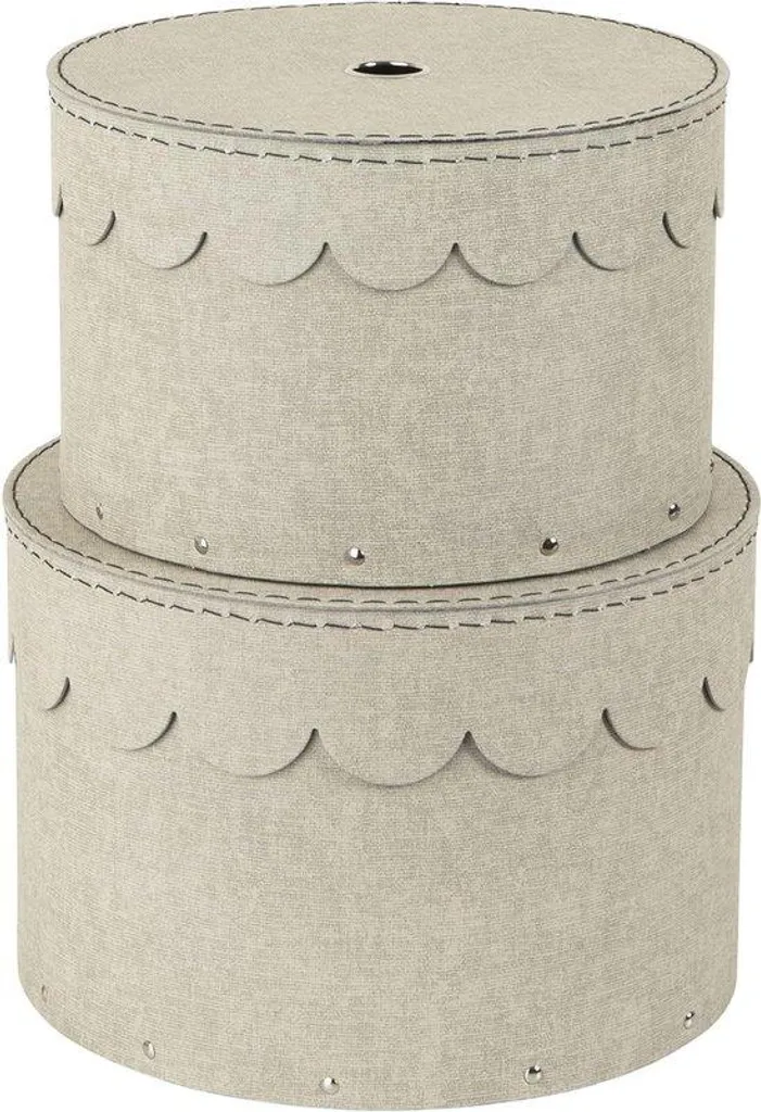 Organisateur de maison rond beige pour trier cosmétiques et accessoires