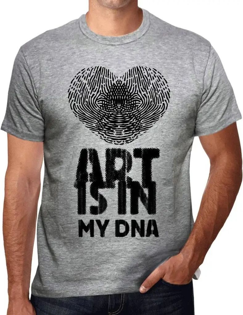 Herren Grafik T-Shirt Kunst ist in meiner DNA – Art Is In My Dna – Öko-Verantwortlich Vintage Jahrgang Kurzarm Lustige Druck Geburtstag Gesche...
