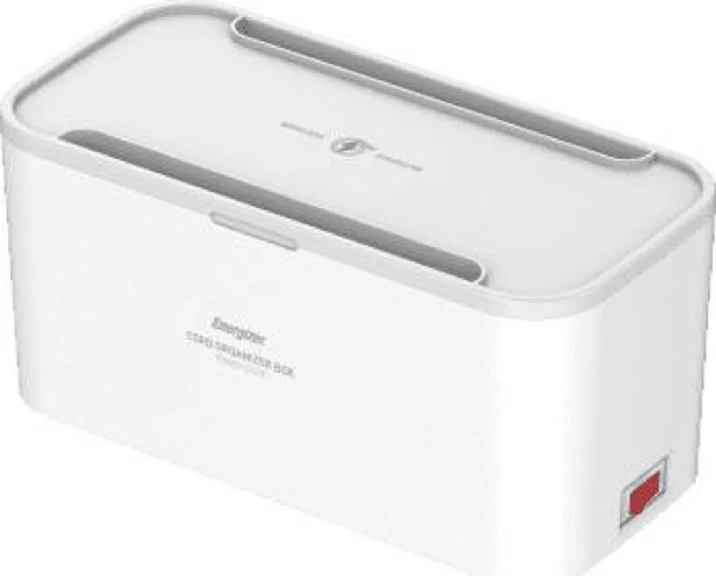 Multiprise 5 Prises 2m Energizer pour Bureau et Maison, Blanc Pur