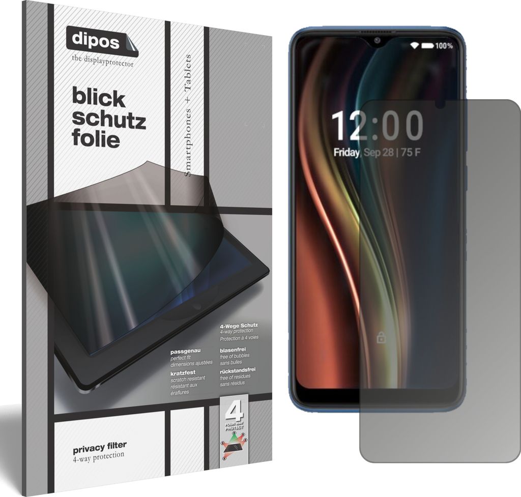 Blickschutzfolie für Coolpad Legacy 5G matt Schutzfolie Folie Display Schutz dipos