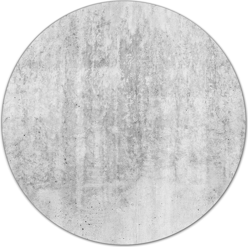 Glas Schneidebrett Herdabdeckplatten Schneideplatten Rund - 40 cm - grau betongrau