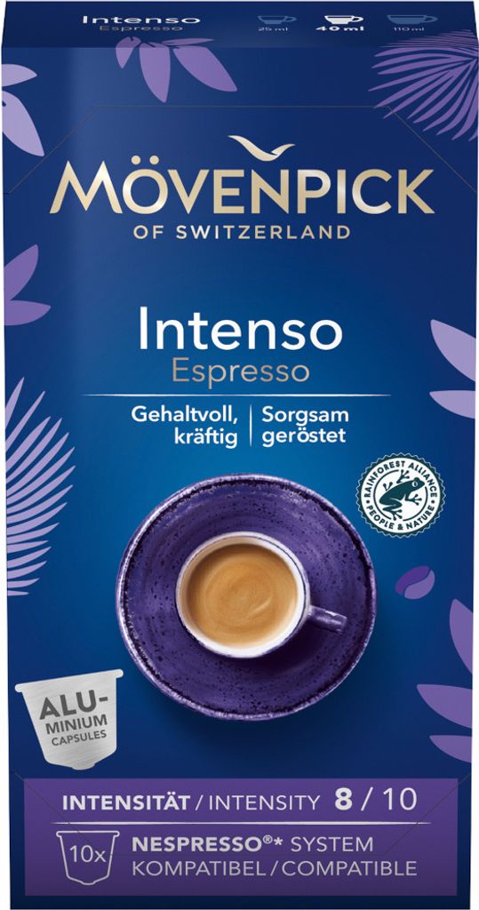 Mövenpick INTENSO ESPRESSO Kaffeekapseln, 8x10 Stück