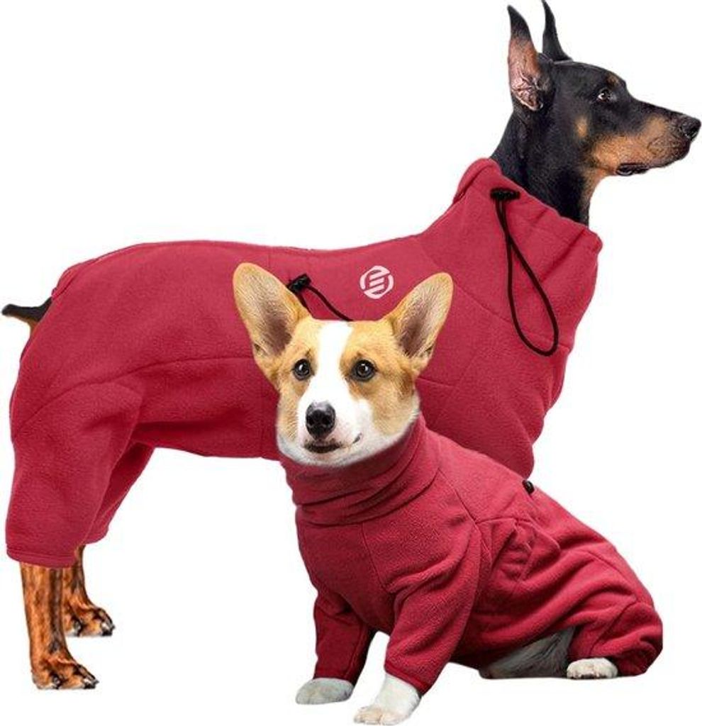 Hundebademantel aus Fleece für kleine Hunde