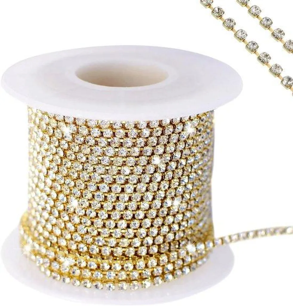 Guirlande scintillante 10m x 2mm à coudre pour mercerie et déco créative