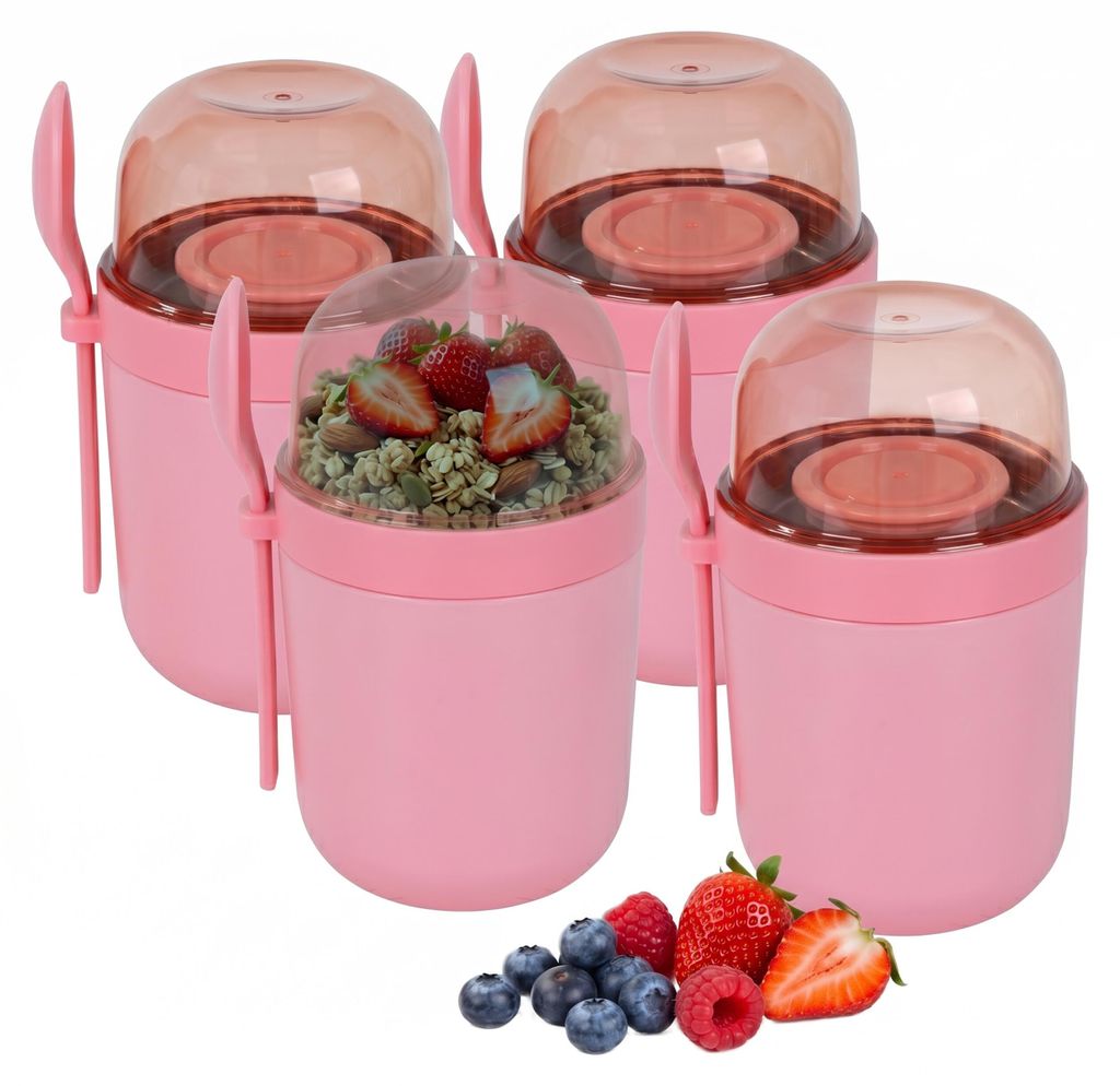 Set di 4 contenitori per muesli da portare con sé, con 3 Immagine del prodotto 