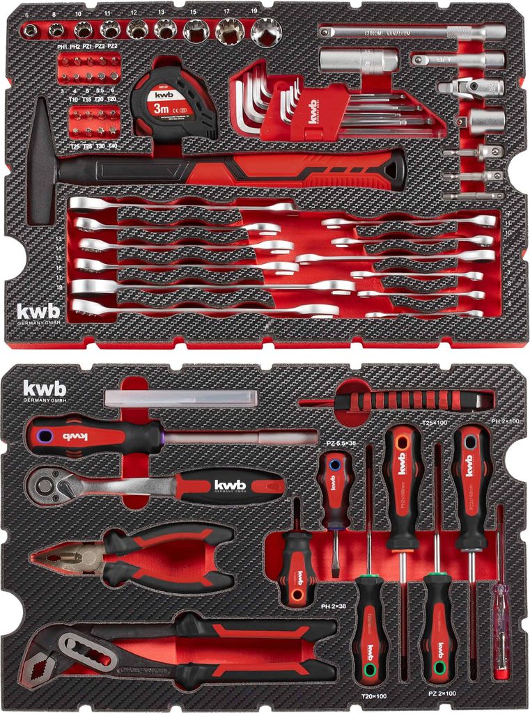 kwb 370560 Werkzeugkoffer bestückt 80teilig (370560) Produktbild 3