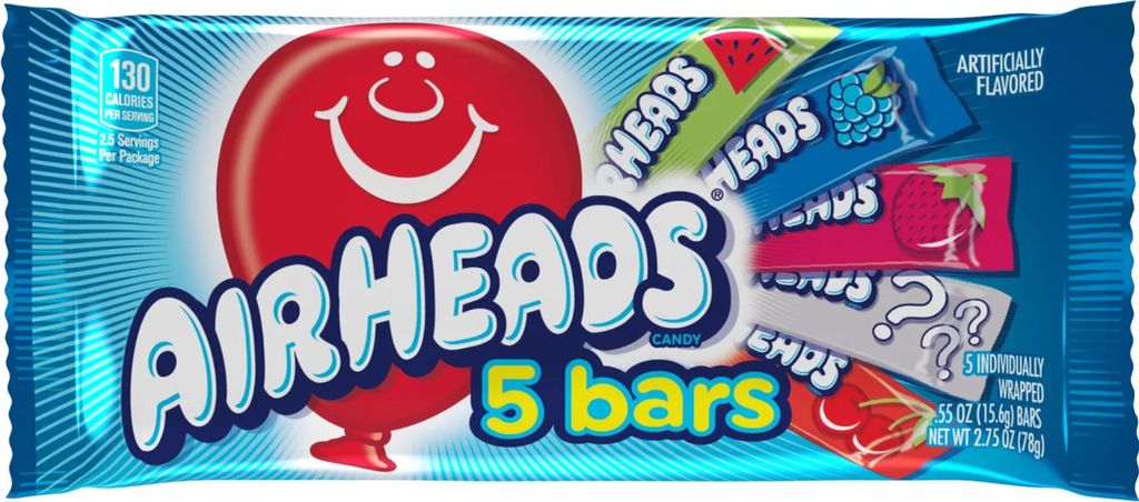 Airheads Bars Assorted 5 Pack (18 x 78g)
