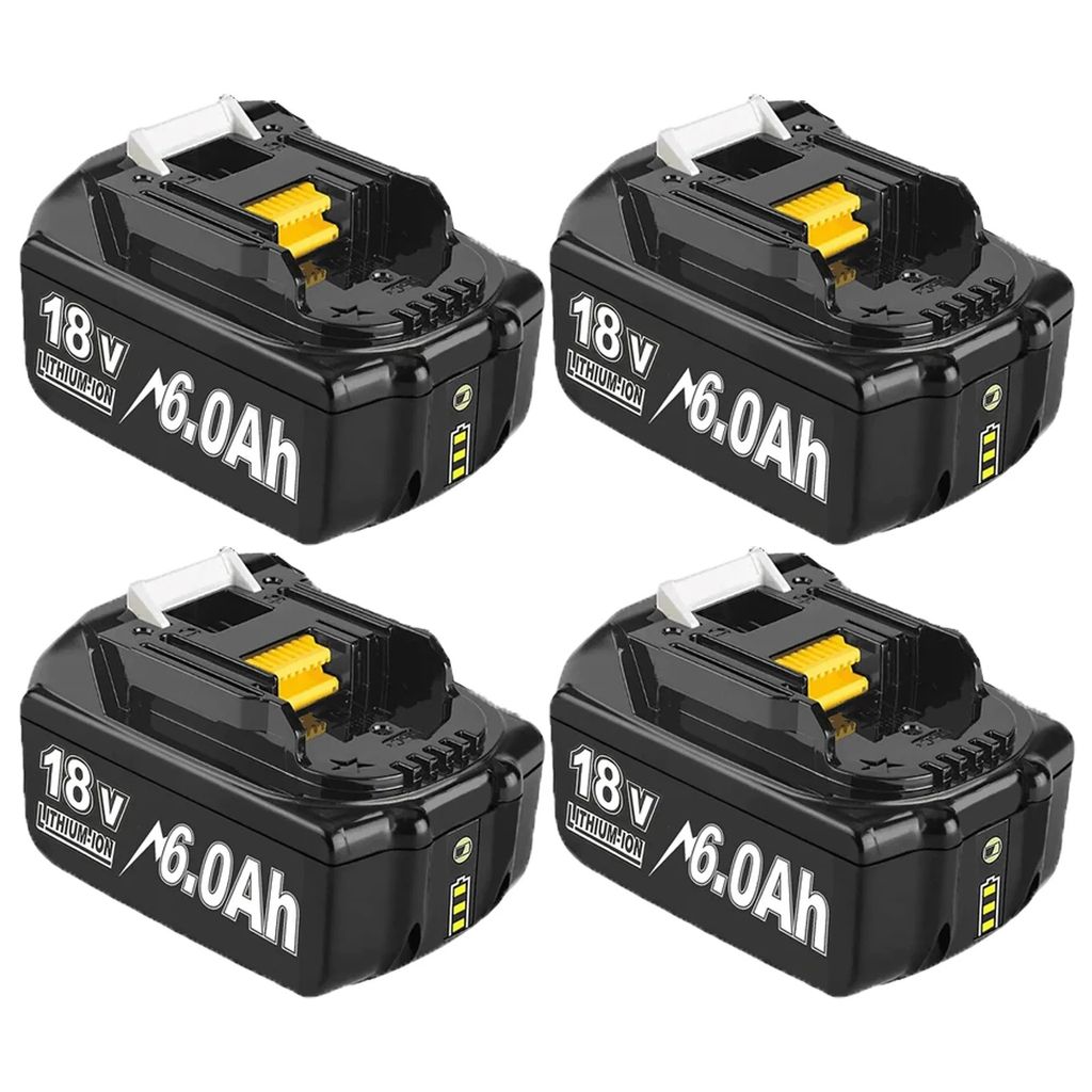 Ersatzbatterie, 18V, 6000mAh Kapazität, 4 Batterie Produktbild 