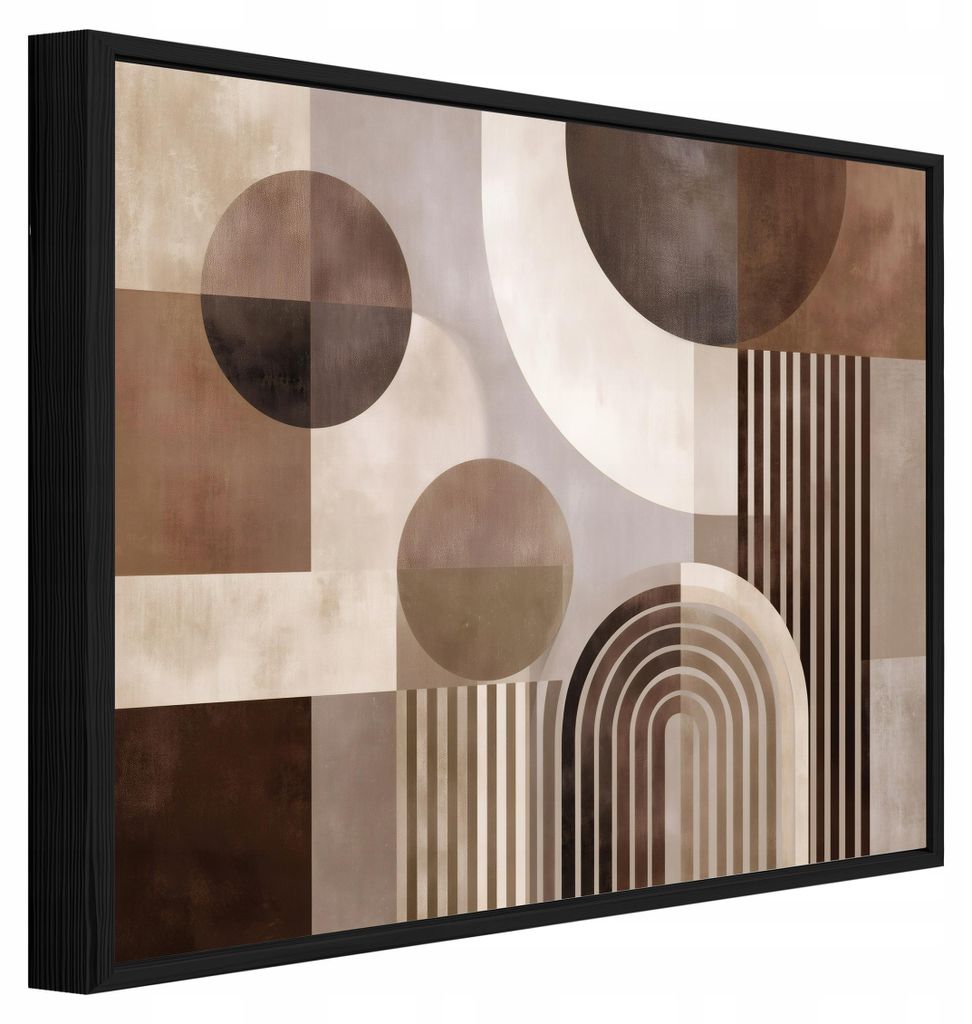 Bilder mit Rahmen Abstraktion Geometrisch Boho - 60x40 cm - Produktbild 