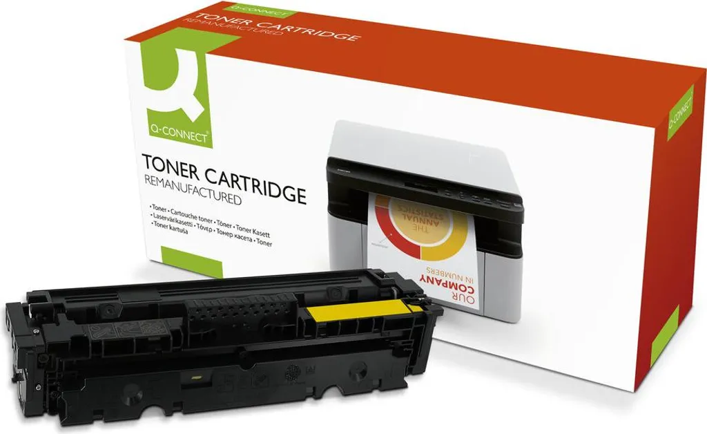 Toner jaune K18648QC Q-Connect pour une impression nette et économique