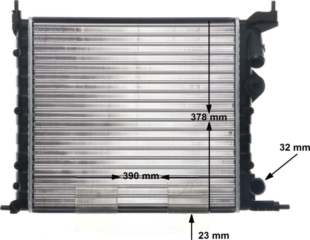 MAHLE CR 488 000S Kühler Wasserkühler Motorkühler für RENAULT CLIO I (B/C57, 5/357) 19 II (B/C53) 19 I (B/C53) 19 II Chamade (L53) CLIO I Kaste...
