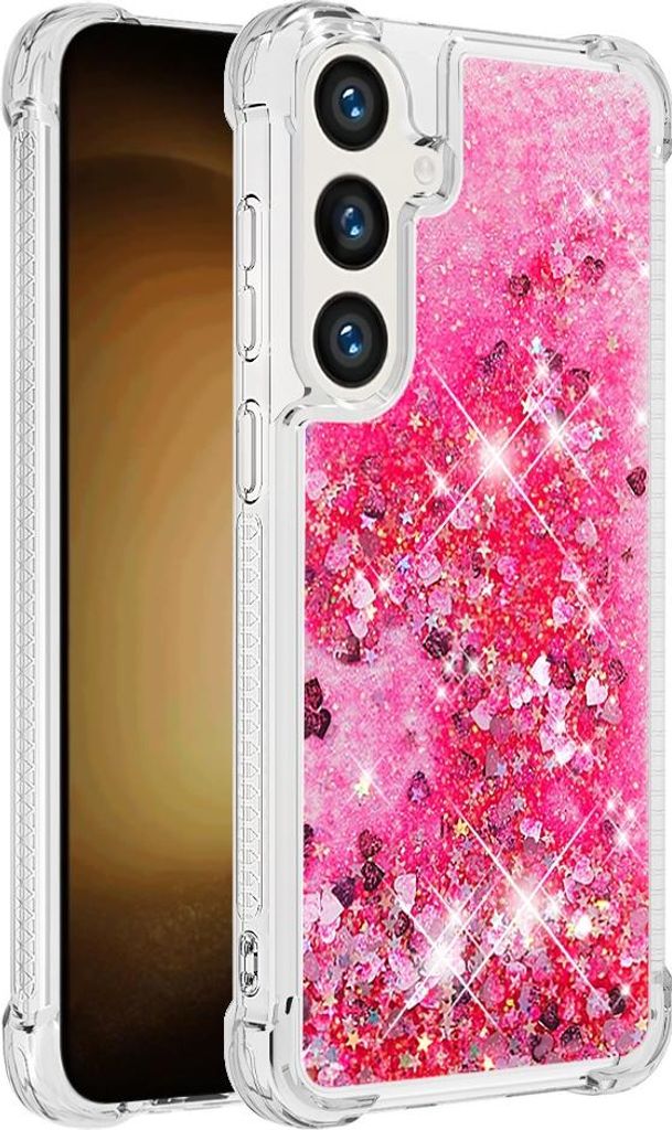 Samsung Galaxy S26 Hülle - Coverup Liquid Glitzer Back Cover - Rosa