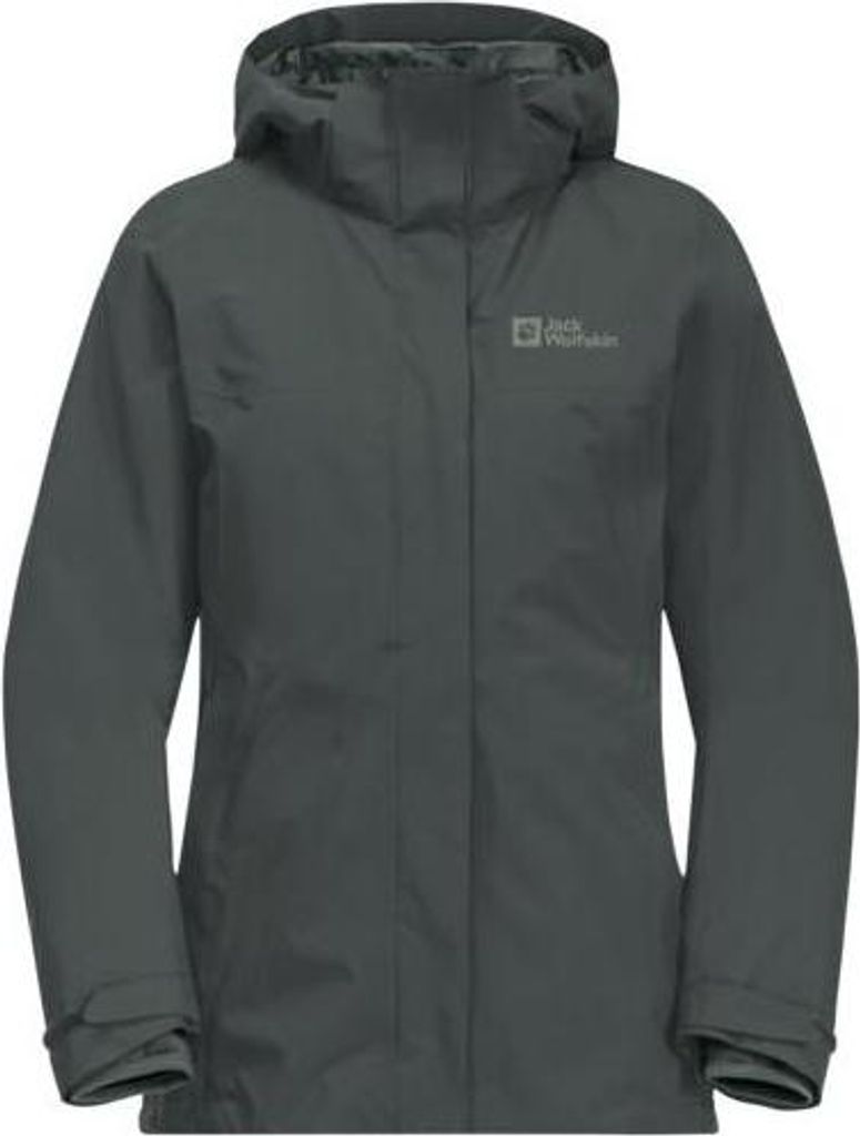 Jack Wolfskin Damen Luntal 3in1 Jacke slate green M Produktbild 