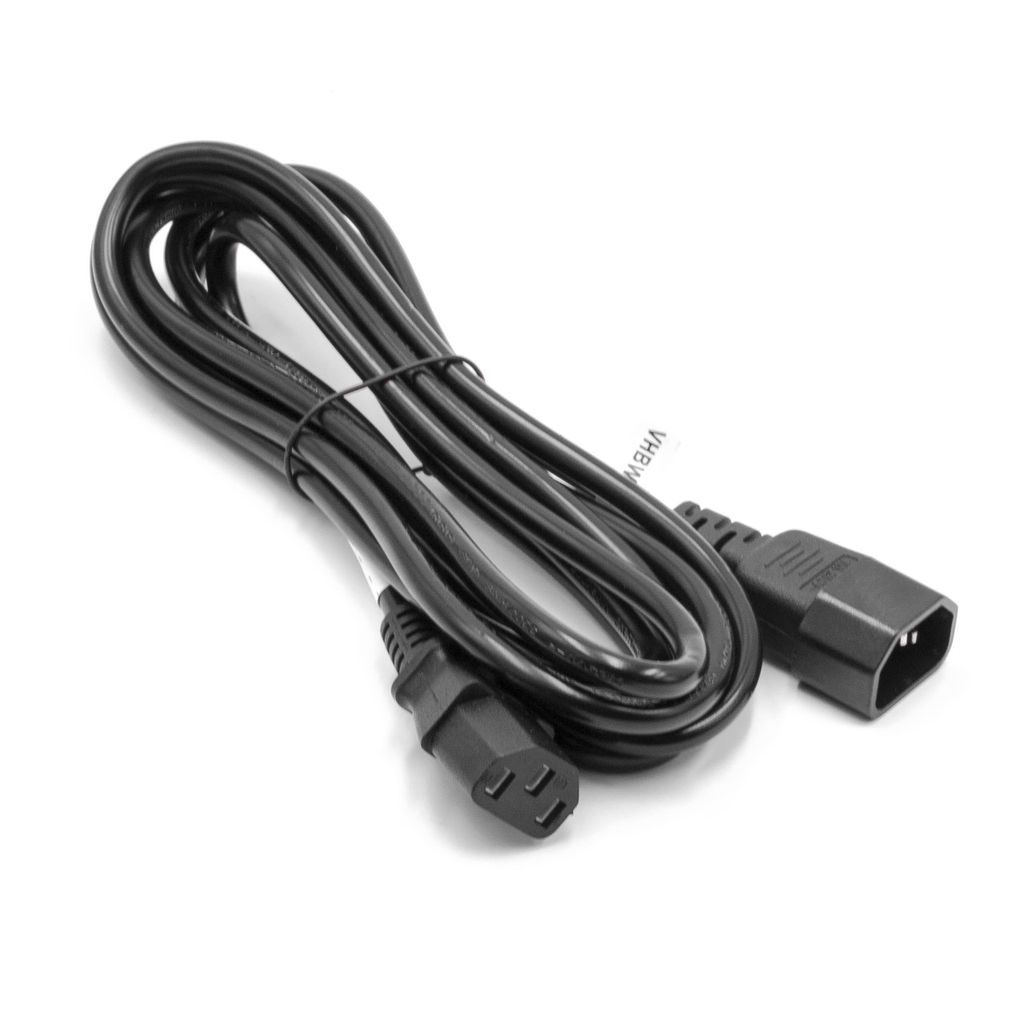 vhbw C13 / C14 Verlängerungskabel Buchse auf Stecker für Kleingeräte - Stromkabel, 3 m