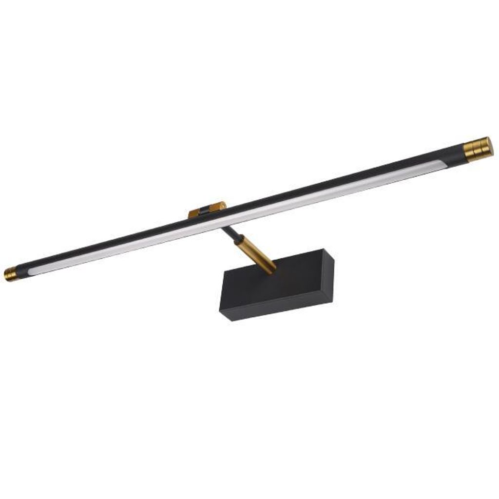 MasterLED LED Spiegelleuchte 46cm Schwarz-Gold 9W Produktbild 