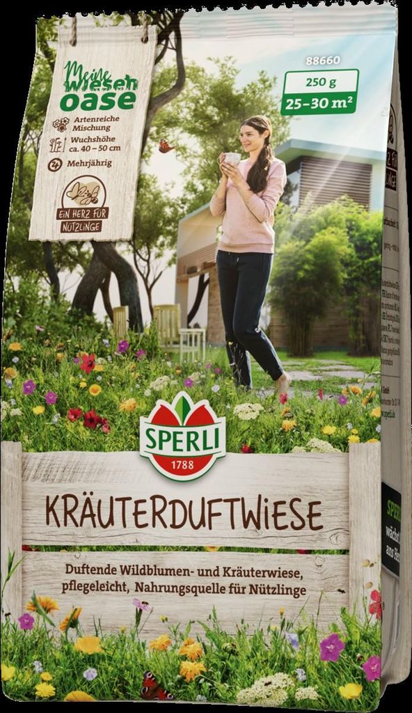 SPERLI Rasensamen Kräuterduftwiese für 25 bis 30 m² 0,25 kg Produktbild 