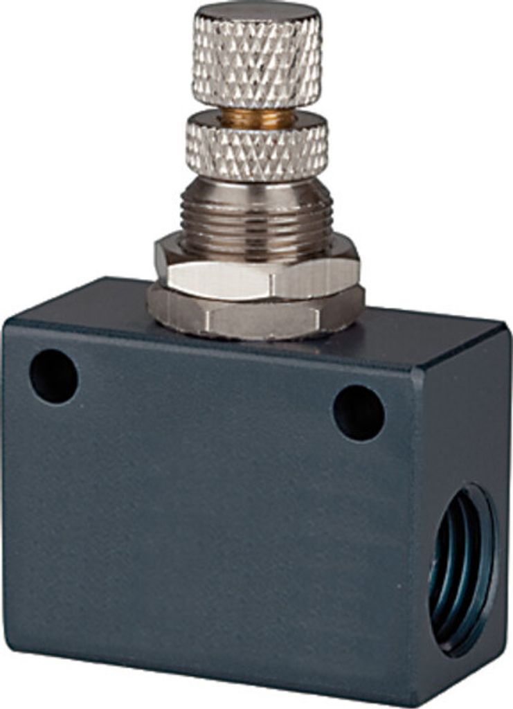 Riegler Drosselrückschlagventil »ASC«, in Blockform, Aluminium, G 1/8