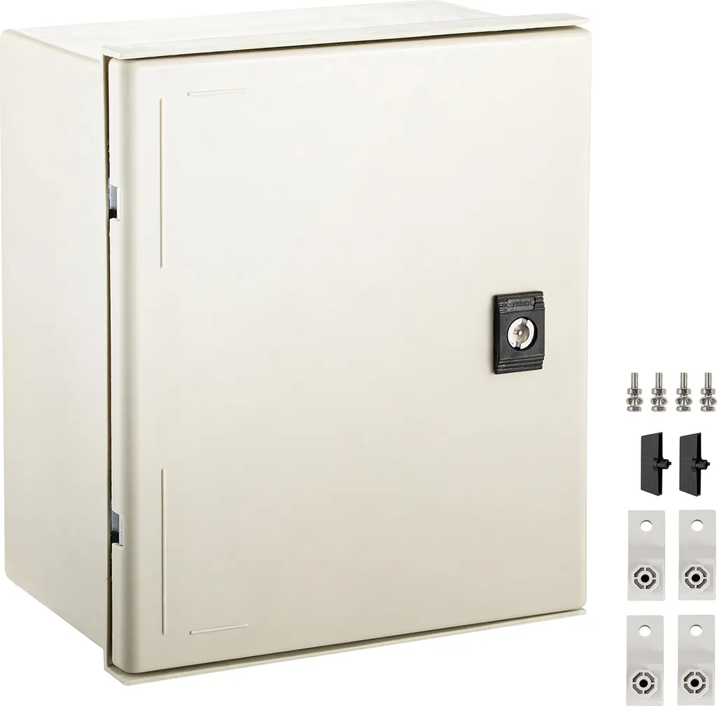 Boîtier Étanche IP66 Intérieur Extérieur 300x250x140mm Acier NEMA 4X