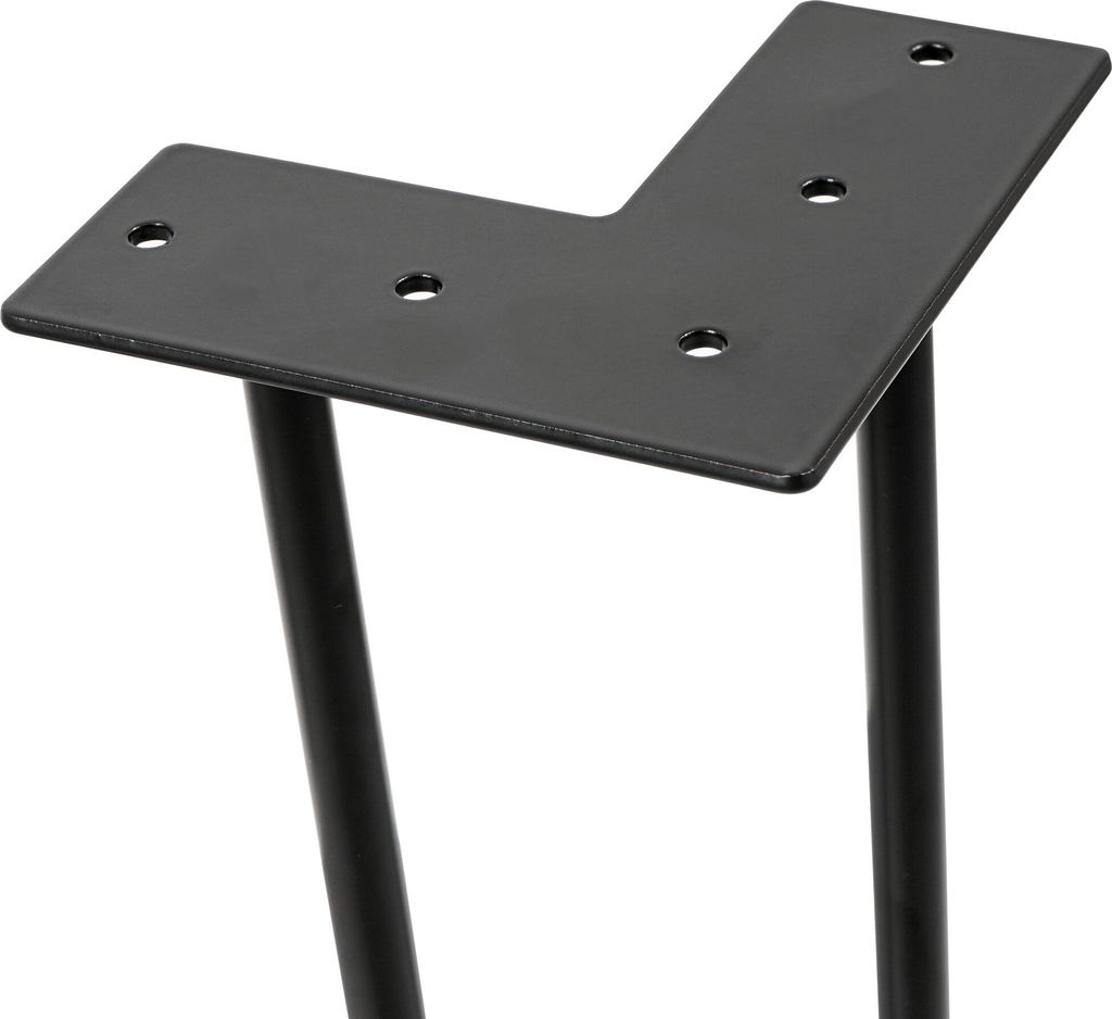 Zelsius 4er Set Hairpin Legs, 71 cm, schwarz, 2 Streben Produktbild 3