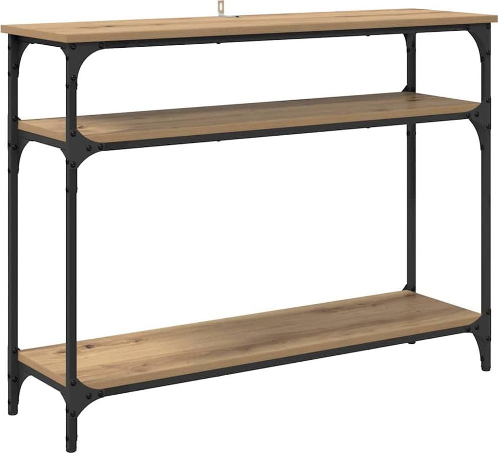 Möbel Flurschrank - elegante Design - Konsolentisch - Artisan-Eiche 100 x 29 x 75 cm Holzwerkstoff - für Wohnzimmer, Eingang CLORIS2802385
