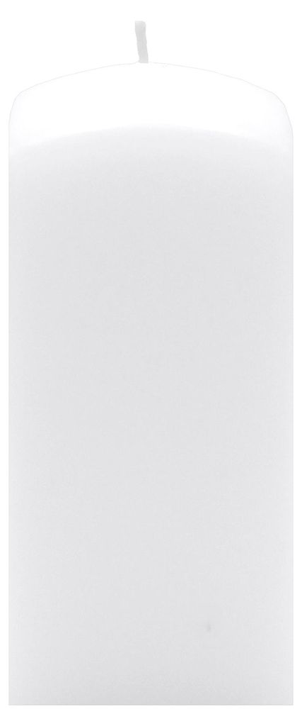 Quader Kerzen Weiß 20 x Ø 6/6 cm, 4 Stück
