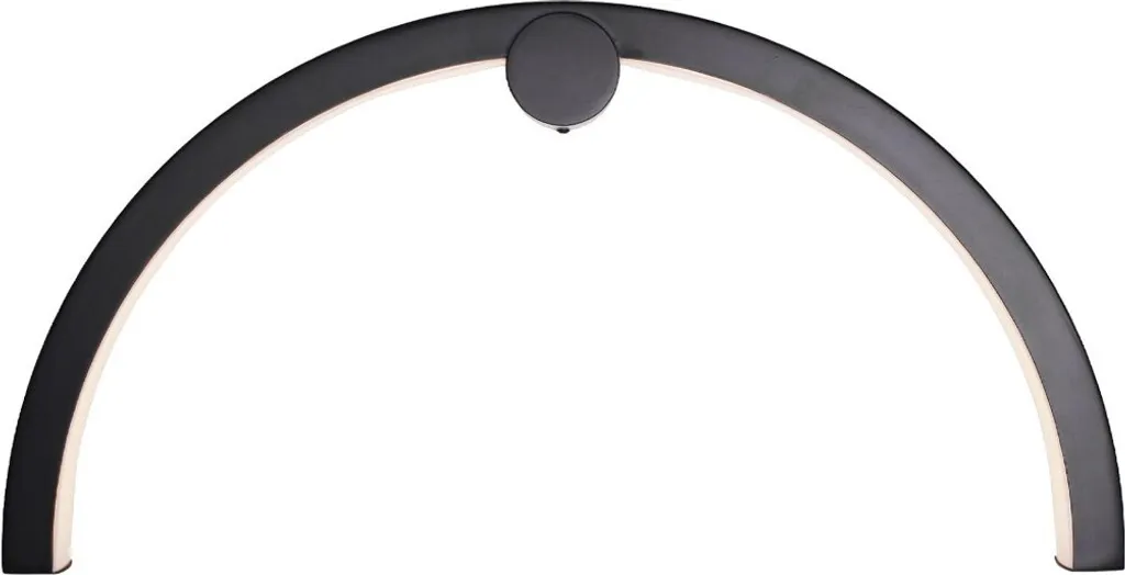 Applique murale LED TRIO ARC Maxlight 16W noire design métal 1280 lm