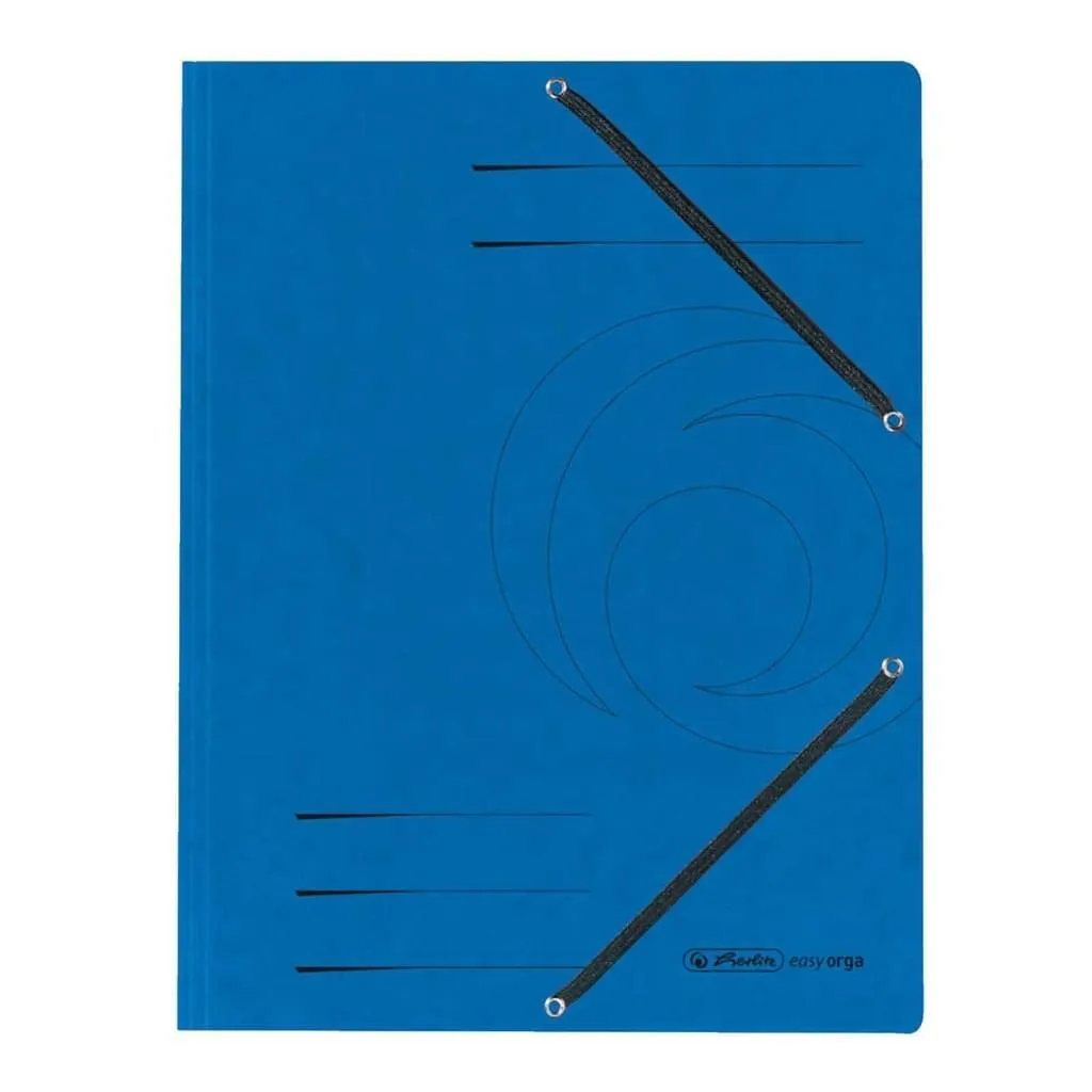 Herlitz Eckspannermappe Easyorga A4 Blu: La Cartellina Indistruttibile